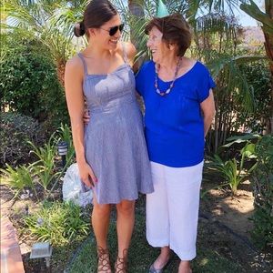 Light weight blue checkered dress